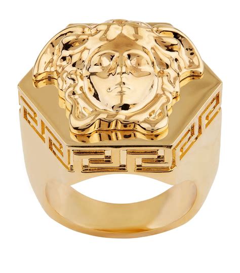 versace medusa head ring